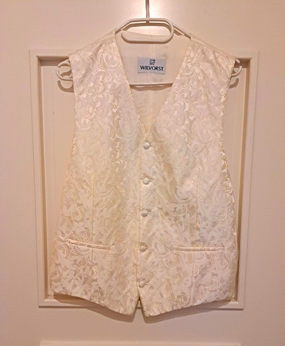 Wilvorst herrenweste creme - herrenweste,