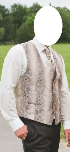 Hochzeitsweste plastron - plastron, +